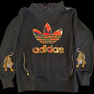 Adidas Lunar New Year Year of the Tiger French Terry Cotton Hoodie Unisex XS